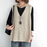 ニットベスト トップス レディース | PlusNao | 詳細画像7 