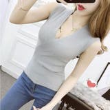 ニット ノースリーブ カシュクール | PlusNao | 詳細画像2