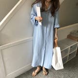 シャツワンピース ロング丈 長袖 | PlusNao | 詳細画像8