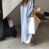 シャツワンピース ロング丈 長袖 | PlusNao | 詳細画像9