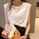 カットソー フレンチスリーブ ノースリーブ | PlusNao | 詳細画像8