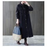 Aラインワンピース レディース ロング丈 | PlusNao | 詳細画像2