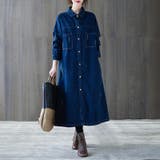 Aラインワンピース レディース ロング丈 | PlusNao | 詳細画像5