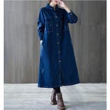 Aラインワンピース レディース ロング丈 | PlusNao | 詳細画像6