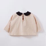 プルオーバーブラウス 7分袖ブラウス スモック | PlusNao | 詳細画像3 