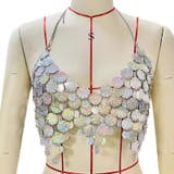 キャミソール スパンコール ベアバックトップス | PlusNao | 詳細画像7 