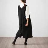 カルゼジャンパースカート Vネック ジャンスカ | PlusNao | 詳細画像10 