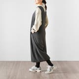 カルゼジャンパースカート Vネック ジャンスカ | PlusNao | 詳細画像9 