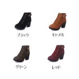 チャンキーヒール レースアップブーツ ショートブーツ | PlusNao | 詳細画像20