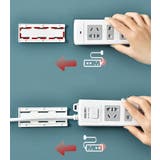 電源タップホルダー 壁掛け 粘着式 | PlusNao | 詳細画像2 