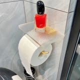 トイレットペーパーホルダー シングル クリア | PlusNao | 詳細画像2