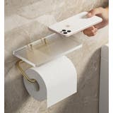 トイレットペーパーホルダー シングル クリア | PlusNao | 詳細画像3