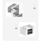 卓上収納ボックス 収納グッズ ホワイト | PlusNao | 詳細画像9 