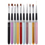 ネイルアートブラシ 10本セット ジェルネイル | PlusNao | 詳細画像2