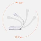 クリップライト ブックライト 読書ライト | PlusNao | 詳細画像9 