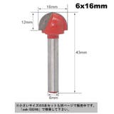 丸溝ビット 4本セット 6mmシャンク | PlusNao | 詳細画像6