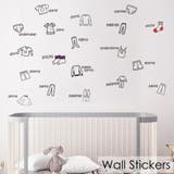 ウォールステッカー 壁紙ステッカー 英字 | PlusNao | 詳細画像1 