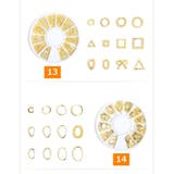 ネイルアートパーツ メタリックパーツ 12種入り | PlusNao | 詳細画像11