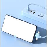 充電ケーブル 3in1 コードリール式 | PlusNao | 詳細画像7 