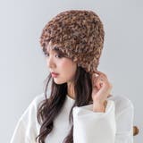 LEOPARD FUR KNIT/ヒョウファーニットビーニー | FADEN | 詳細画像1