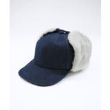 ネイビー | DENIM EARCOVER CAP/デニム イヤーカバーキャップ | FADEN