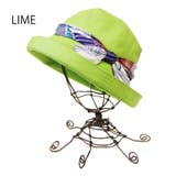 LIME(ライム) | プリントリボン エッジアップハット 帽子 | FADEN