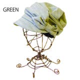 GREEN(グリーン) | ヘザーサイドリボンキャスケット CAP 帽子 | FADEN