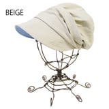 BEIGE(ベージュ) | [BELLUGA] つば裏ストライプキャスケット 帽子 | FADEN