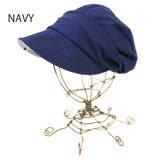 NAVY(ネイビー) | [BELLUGA] つば裏ストライプキャスケット 帽子 | FADEN