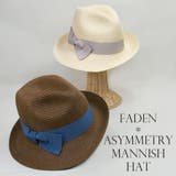 アシンメトリー マニッシュハット 中折れ ハット 春夏 紫外線対策 | FADEN | 詳細画像1 