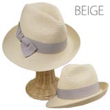 ベージュ | アシンメトリー マニッシュハット 中折れ ハット 春夏 紫外線対策 | FADEN