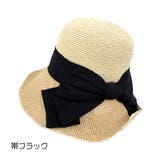 ブラック | 猫チャーム バイカラーペーパーハット | FADEN