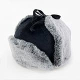 ブラック | コーディロイ ミックスファー フライトキャップ | FADEN