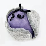 パープル | コーディロイ ミックスファー フライトキャップ | FADEN