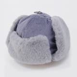 パープル | コーディロイ フェイクファー フライトキャップ | FADEN