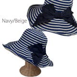 ネイビー/ベージュ | Border blade Long | FADEN