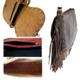 ラウンド フリンジレザーバッグ  ショルダーバッグ  タッセルバッグ | FADEN | 詳細画像2 
