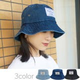 polcadot ワッペン デニムバケットハット | FADEN | 詳細画像1 