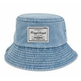 ライトブルー | polcadot ワッペン デニムバケットハット | FADEN