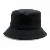 ブラック | シアーしわ加工バケットハット | FADEN