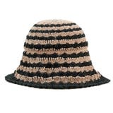 ベージュ×ブラック | Forest Capelin / ボーダー編み キャペリン | FADEN