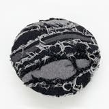 ブラック | ダメージデニムベレー帽 | FADEN