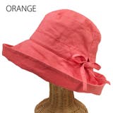 ORANGE(オレンジ) | リネンウォッシャブルハット エッジアップハット 帽子 | FADEN