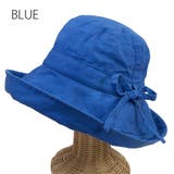 BLUE(ブルー) | リネンウォッシャブルハット エッジアップハット 帽子 | FADEN