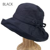 BLACK(ブラック) | リネンウォッシャブルハット エッジアップハット 帽子 | FADEN