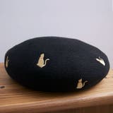 ねこ刺繍ベレー帽子 | FADEN | 詳細画像7