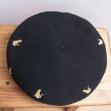 ねこ刺繍ベレー帽子 | FADEN | 詳細画像8