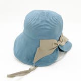 ブルー | ポケッタブル 細グログランリボンスリットハット | FADEN