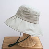 ライトグレー | 【かぶれる日傘】ギャザーハット(ストラップ付き) | FADEN