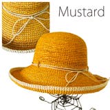 ベージュ | polcadot ブリムライン 細編みラフィアつば広ハット | FADEN